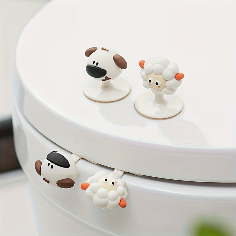 Home Essentials Bathroom Accessories - 만화 캐릭터 변기 뚜껑 리프터 손잡이