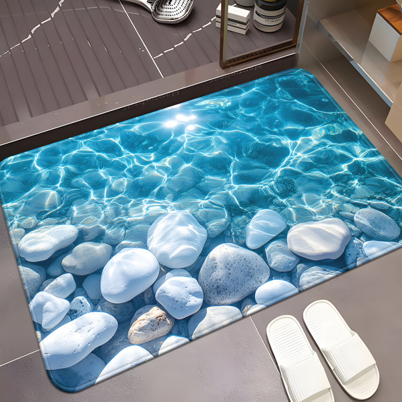 Zara Home Bathroom Rug - VIKAMA투명 워터스톤 욕실 발매트, 도어매트, 주방