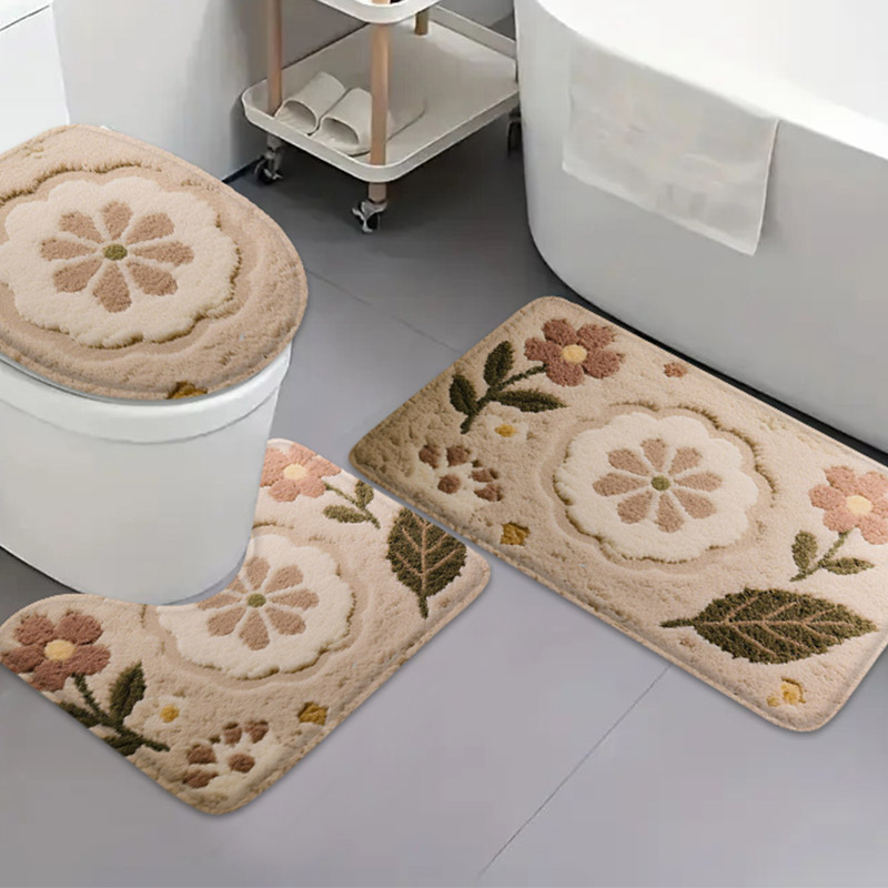 Zara Home Bathroom Rug - 3pcs 한국 스타일 홈 화장실 U