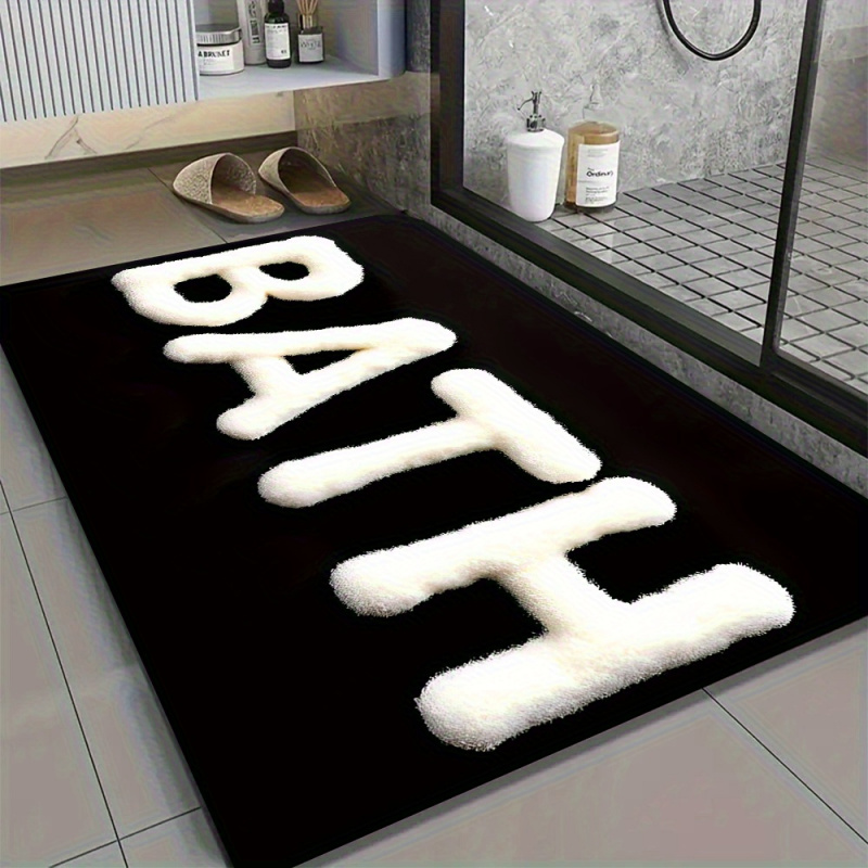 Zara Home Bathroom Rug - VIKAMA 아메리칸 스타일 미니멀리스트 세탁실 욕실