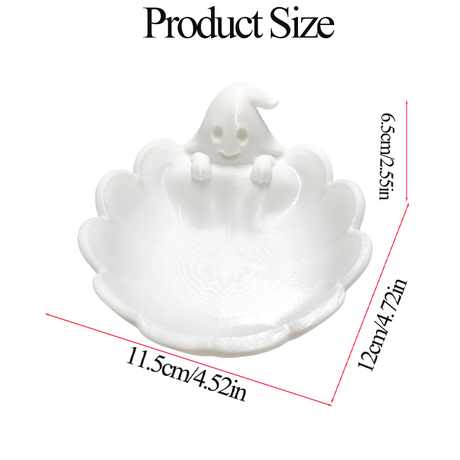 다기능 무광택 화이트 귀여운 유령 모양 보석 보관 트레 - Home Essentials Bathroom Accessories 리뷰 및 가격