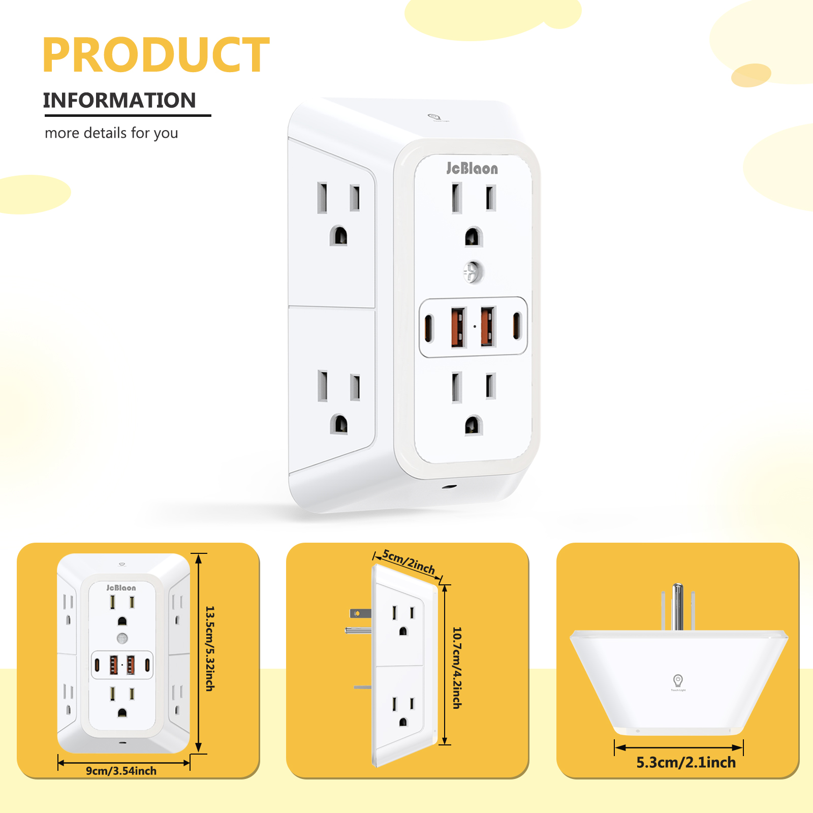USB C 벽면 콘센트(야간 조명 포함), 5V 2.4 - Home Outlet Bathroom 리뷰 및 가격