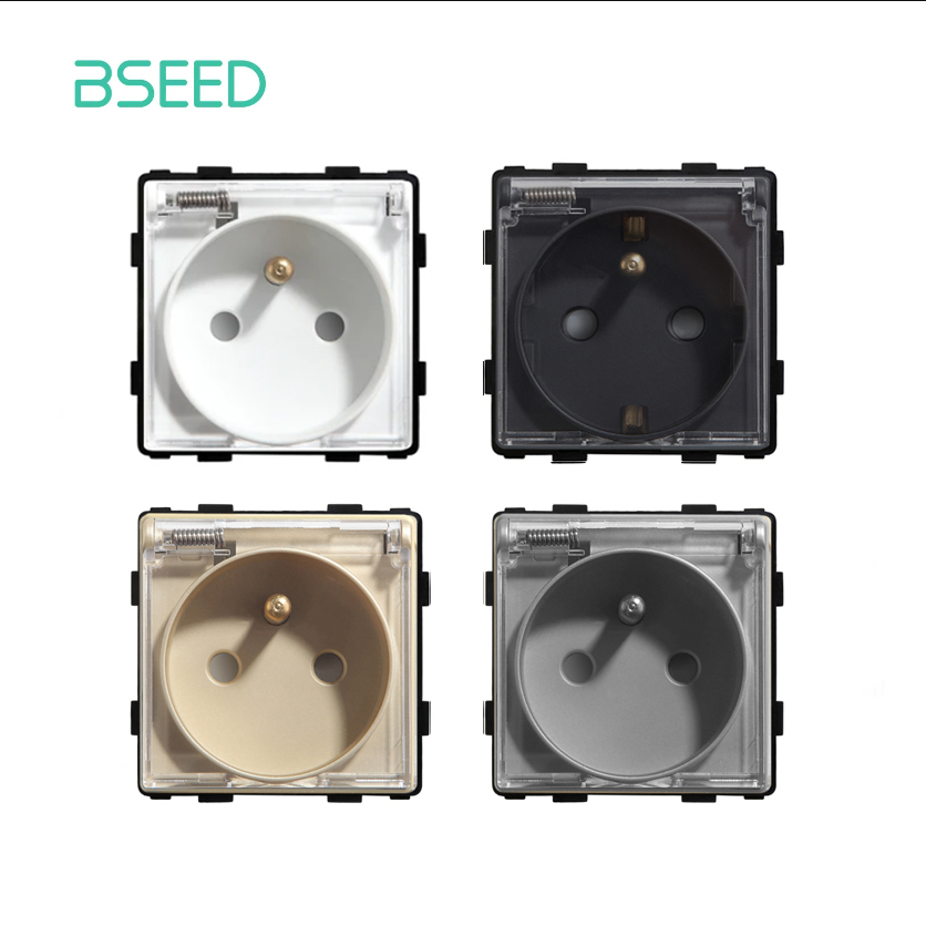 BSEED 프렌치 플러그 벽 소켓, 플라스틱 커버 기능 - Home Outlet Bathroom 리뷰 및 가격