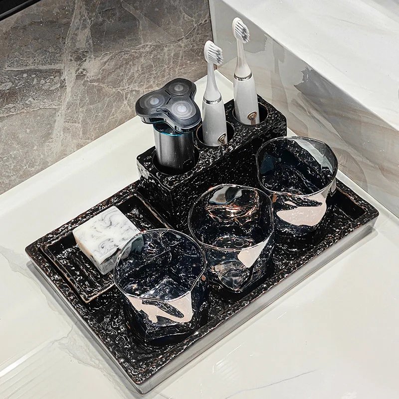 필수 욕실용품 세트, 샴푸병, 구강청결제 컵, 욕실 카 - Home Essentials Bathroom Accessories 리뷰 및 가격