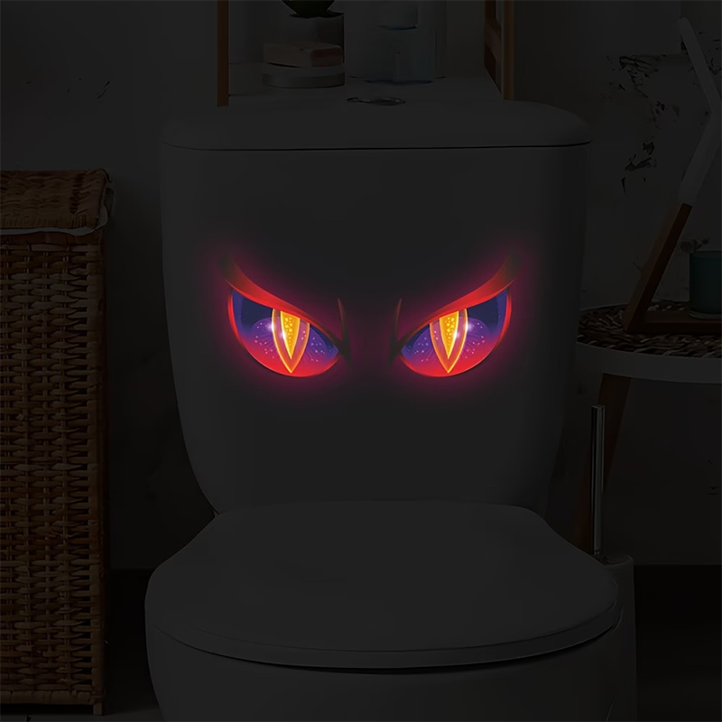 빛나는 악마 눈 화장실 스티커 자기 접착식 탈부착 가능 - Jet Home Bathroom 리뷰 및 가격