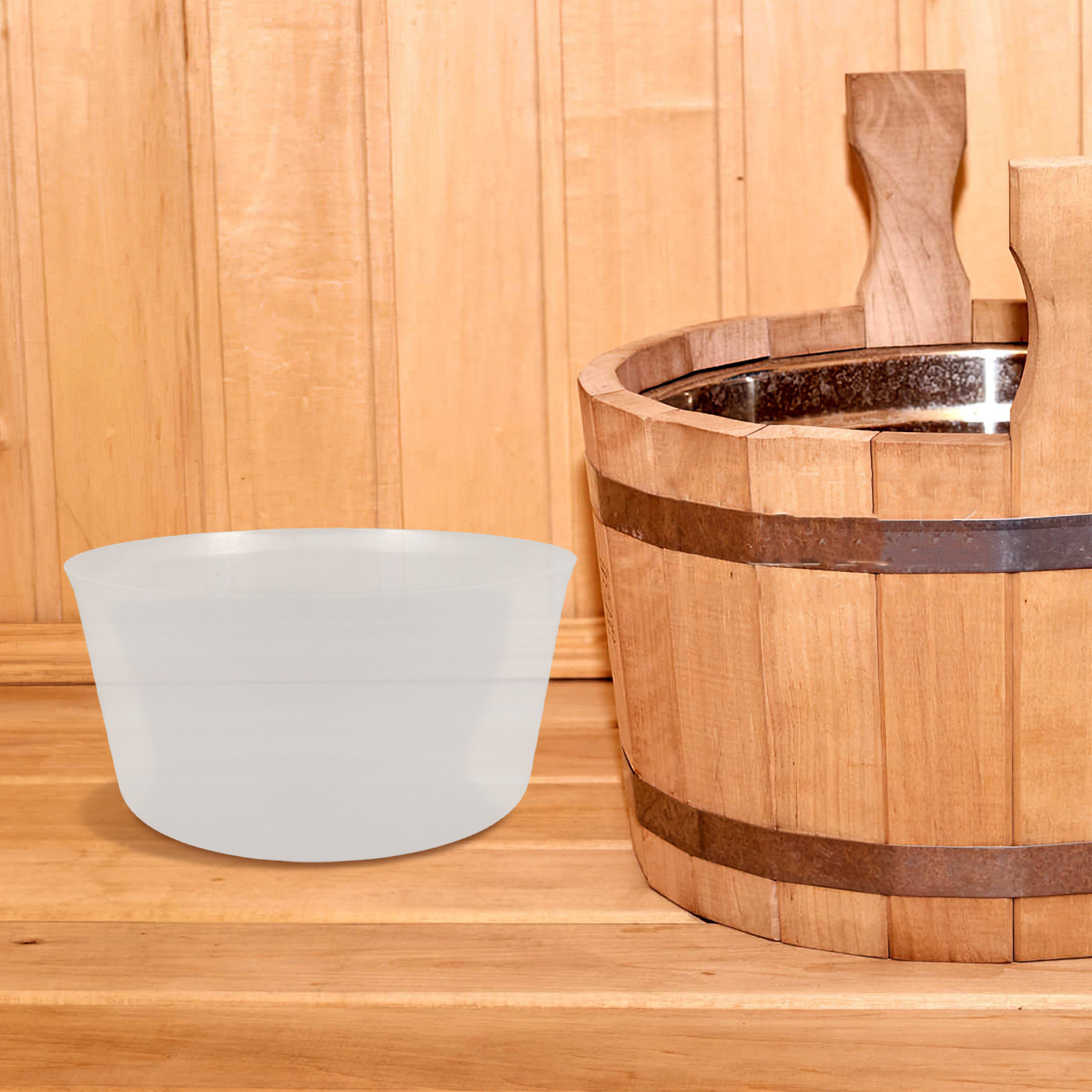 전통적인 나무 사우나 버킷 라이너, 사우나룸 스파 액세 - Home Essentials Bathroom Accessories 리뷰 및 가격