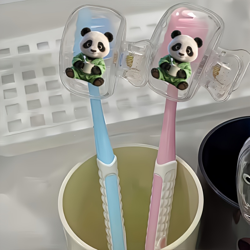 귀여운 녹색 잠옷을 입은 판다 2종 여행용 칫솔 케이스 - Home Essentials Bathroom Accessories 리뷰 및 가격