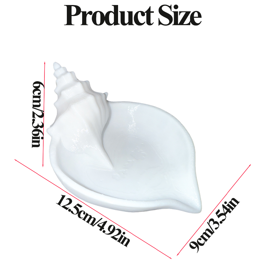북유럽 스타일 무광 흰색 조개 모양 보석 트레이, 해양 - Home Essentials Bathroom Accessories 리뷰 및 가격
