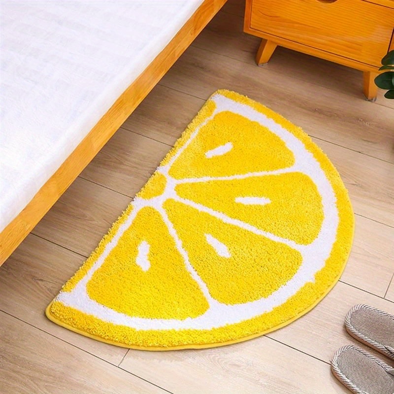 VIKAMA 신선한 레몬 스타일 욕실 바닥 매트, 욕실 - Zara Home Bathroom Rug 리뷰 및 가격