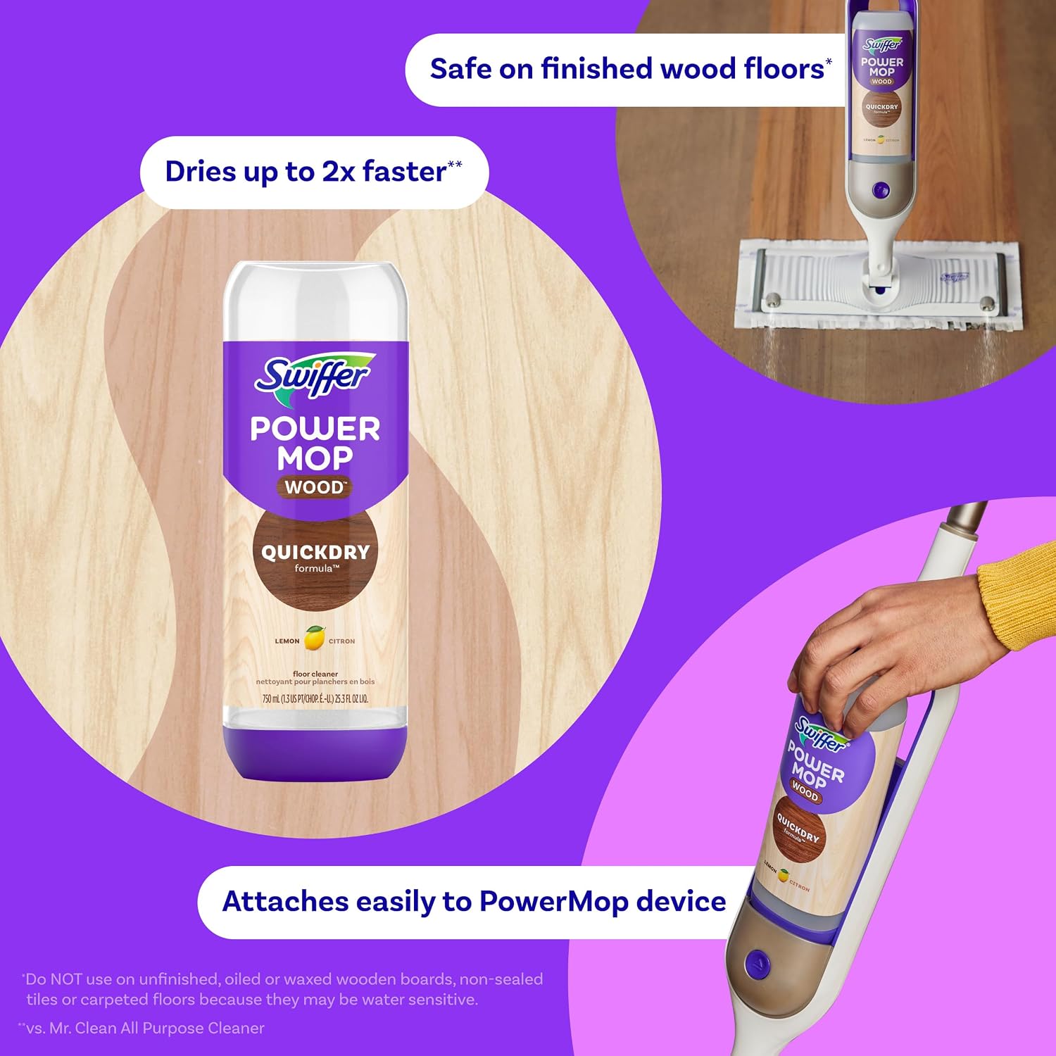 스위퍼 파워맙 우드 리필 용액, 퀵드라이 하드우드 바닥 - Home Bathroom Cleaning Solution 리뷰 및 가격